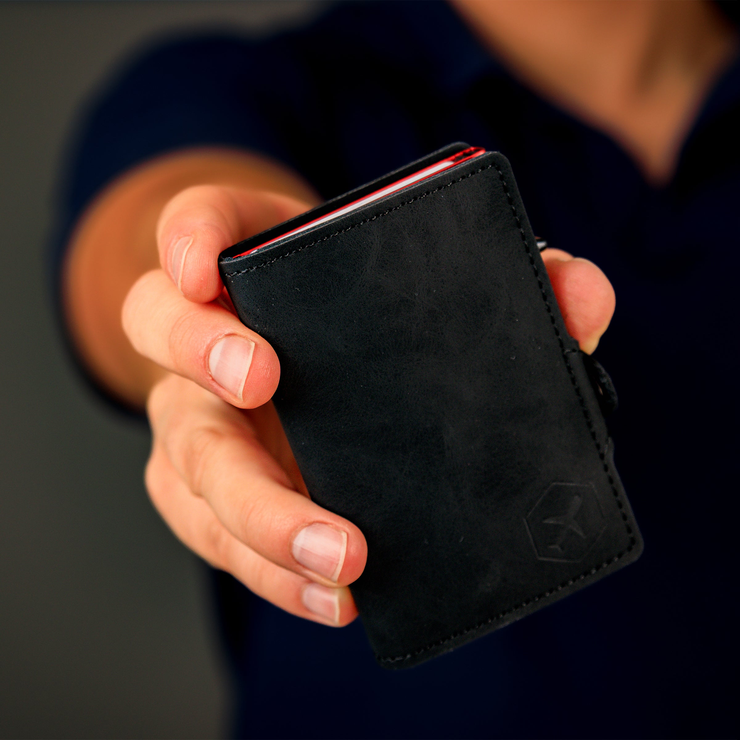 BILLETERA SLIM VANGANTE - Café