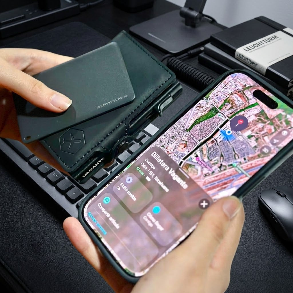 BILLETERA RFID VAGANTE SLIM + LOCALIZADOR PRO