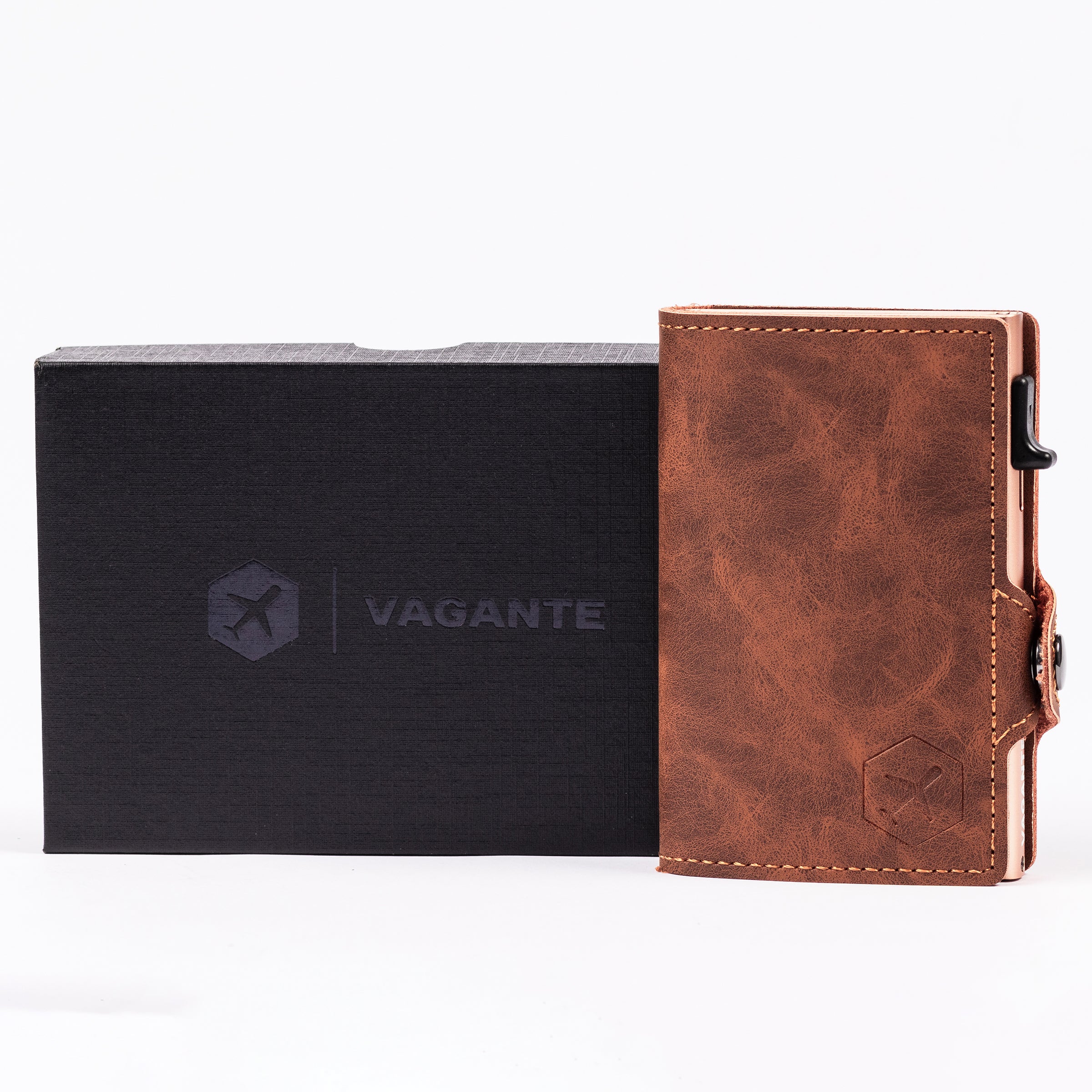 BILLETERA SLIM VANGANTE - Café